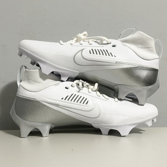 Nike Vapor Edge Pro 360 2 “White Silver” Men’s Size 8-13 Football Cleats - Picture 6 of 14